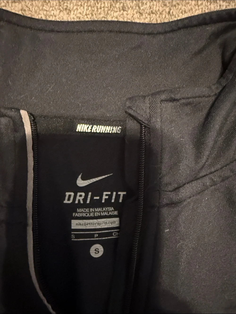 Nike Women's Black Dri-FIT Half-Zip Long Sleeve Pullover